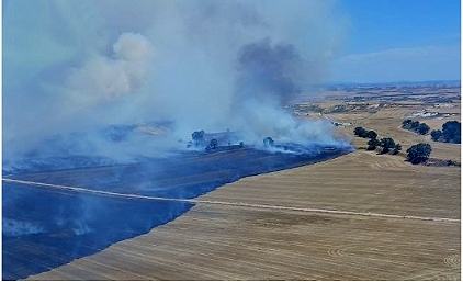 Controlado un incendio en Utrilla