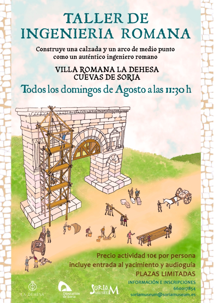 La villa romana La Dehesa de Cuevas de Soria programa talleres, astronomía y las Olimpiadas del Saber para este verano