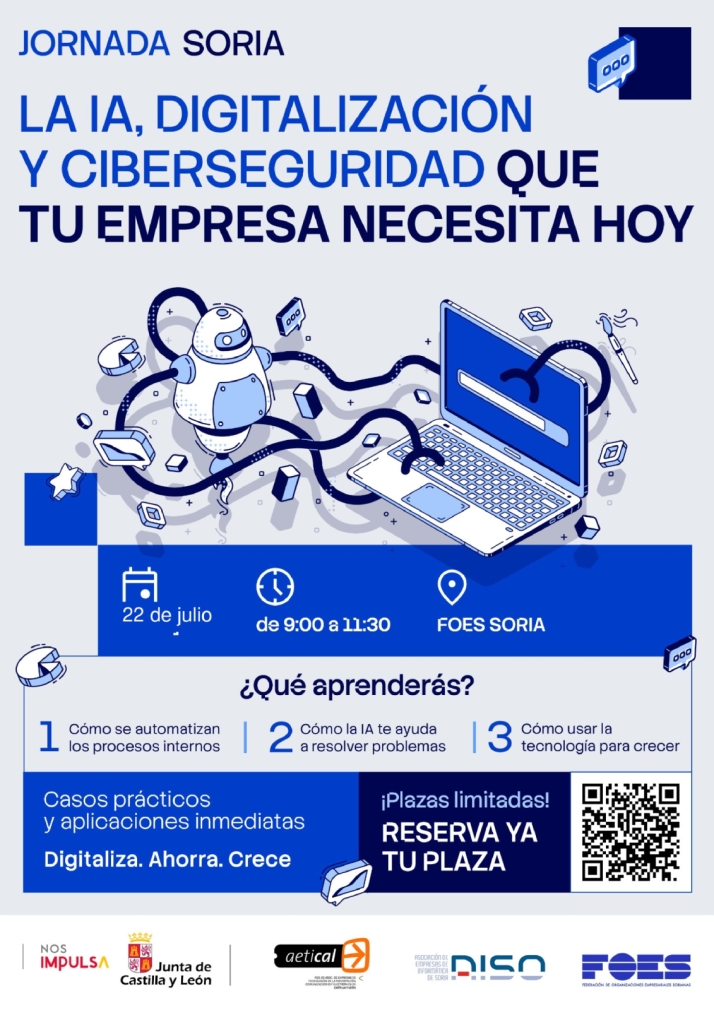 AISO acerca a las empresas de Soria las claves prácticas de la inteligencia artificial, la digitalización y la ciberseguridad