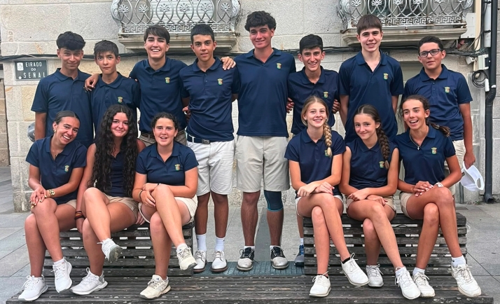 El joven golfista Enzo Jiménez lidera la resistencia de Castilla y León frente a Galicia