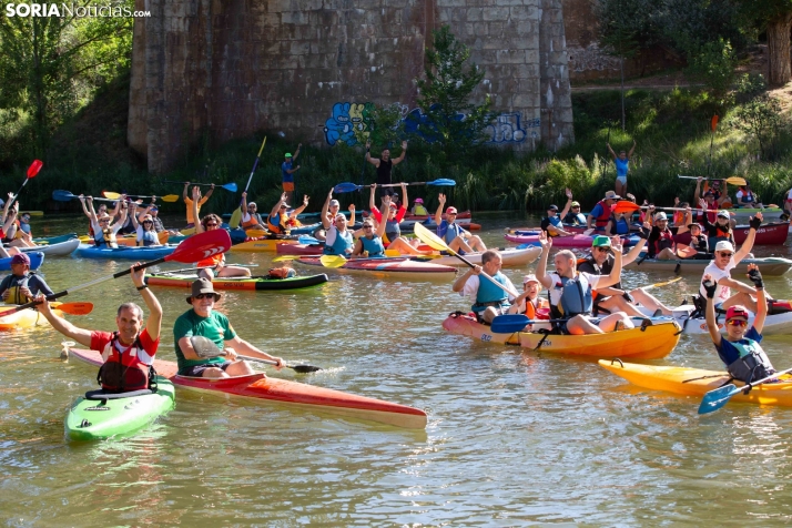Soria y Los Rábanos, unidas un año más por la XXIII Travesía del Duero