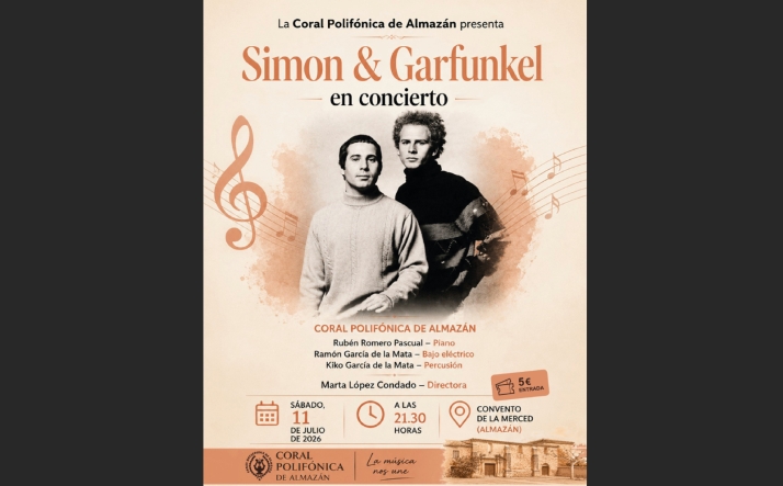 El convento de la Merced de Almazán vibrará con los grandes éxitos de Simon & Garfunkel