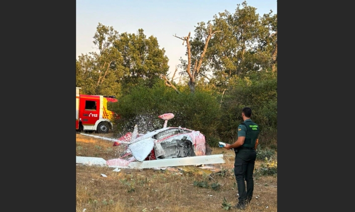 Dos heridos al caer un ultraligero en Valonsadero