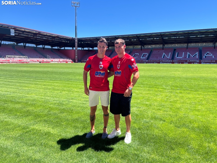 Jorge Domínguez y Víctor Charlez reconocen que cuando te llama el Numancia, hay poco que pensar