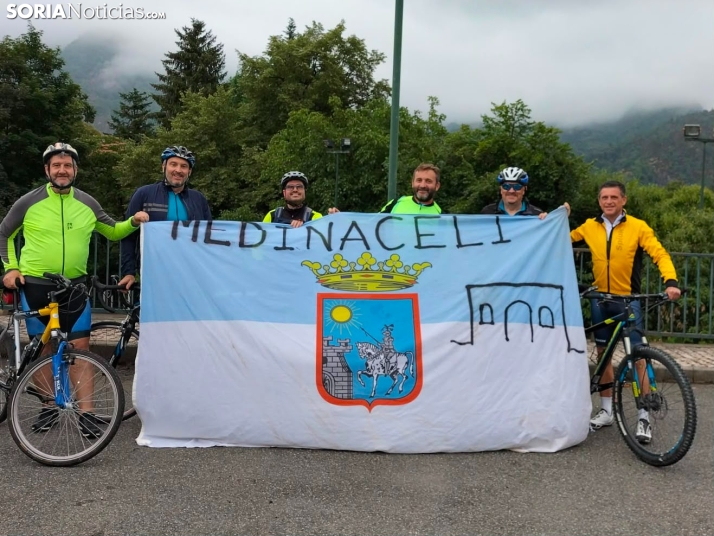 Seis amigos de Medinaceli se lanzan a pedalear por los Pueblos Más Bonitos de la provincia
