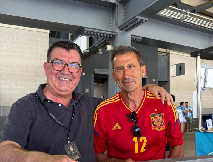 El Numancia estuvo presente en la final del Mundial: Lo mejor que me llevé fue el abrazo con mi hijo en el gol de Ferrán