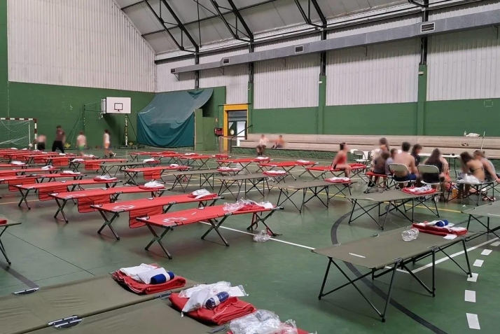 Cruz Roja mantiene activo el dispositivo en Navaleno: 10 personas continúan alojadas en el albergue provisional