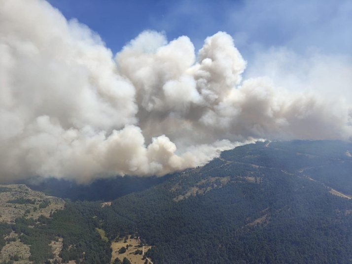 Incendio de La Mierla: Ya son 34 los pueblos evacuados en Guadalajara