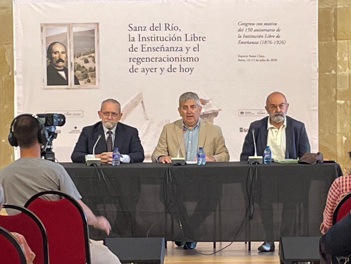 Soria reivindica el pensamiento crítico en el congreso sobre Sanz del Río y la Institución Libre de Enseñanza