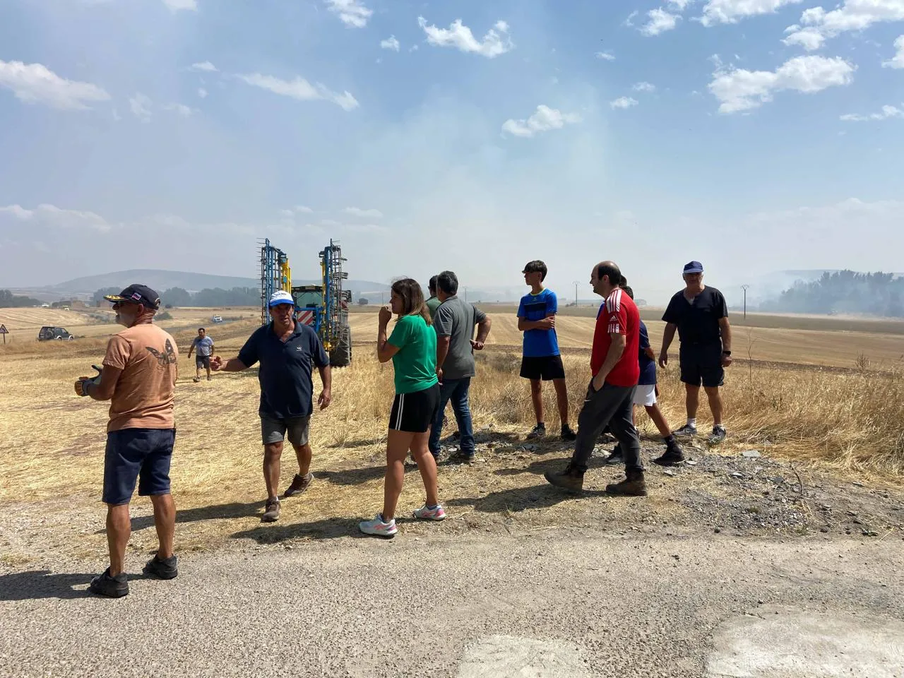 FOTOS: Controlado el incendio de Ausejo de la Sierra