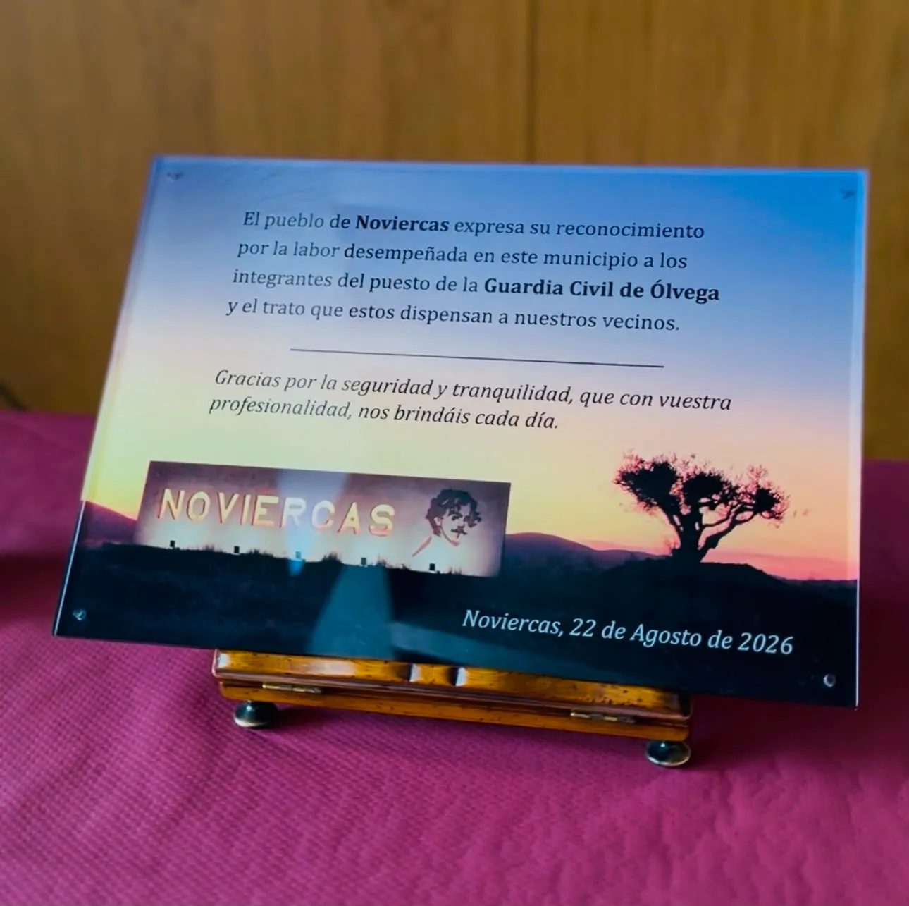 Foto 2 - Noviercas dice "gracias" a la Guardia Civil de &Oacute;lvega