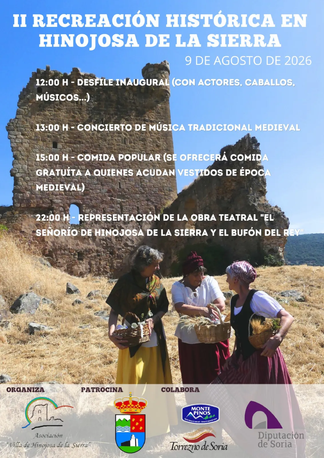 Foto 2 - Hinojosa de la Sierra viaja al medievo con comida gratis para quienes se vistan de &eacute;poca