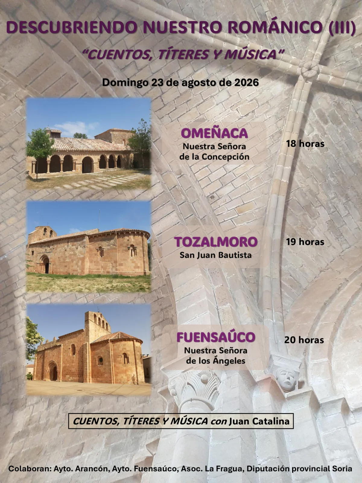 Omeñaca, Tozalmoro y Fuensaúco se unen para divulgar su patrimonio medieval