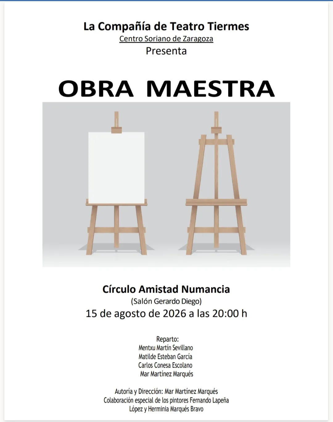 Teatro en Soria: Obra Maestra en el Círculo Amistad Numancia