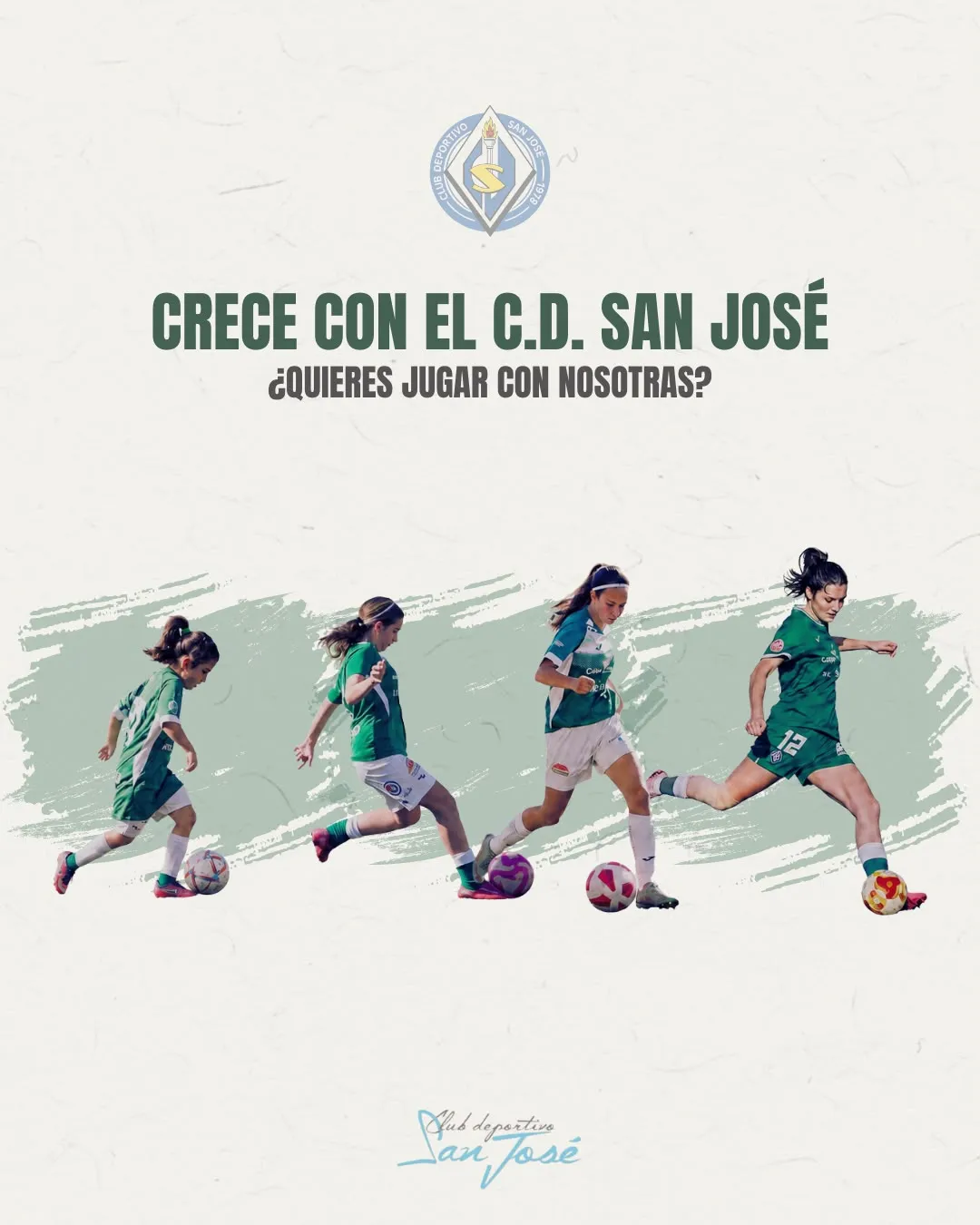 El San José redobla su apuesta por el fútbol femenino con numerosas jornadas de puertas abiertas
