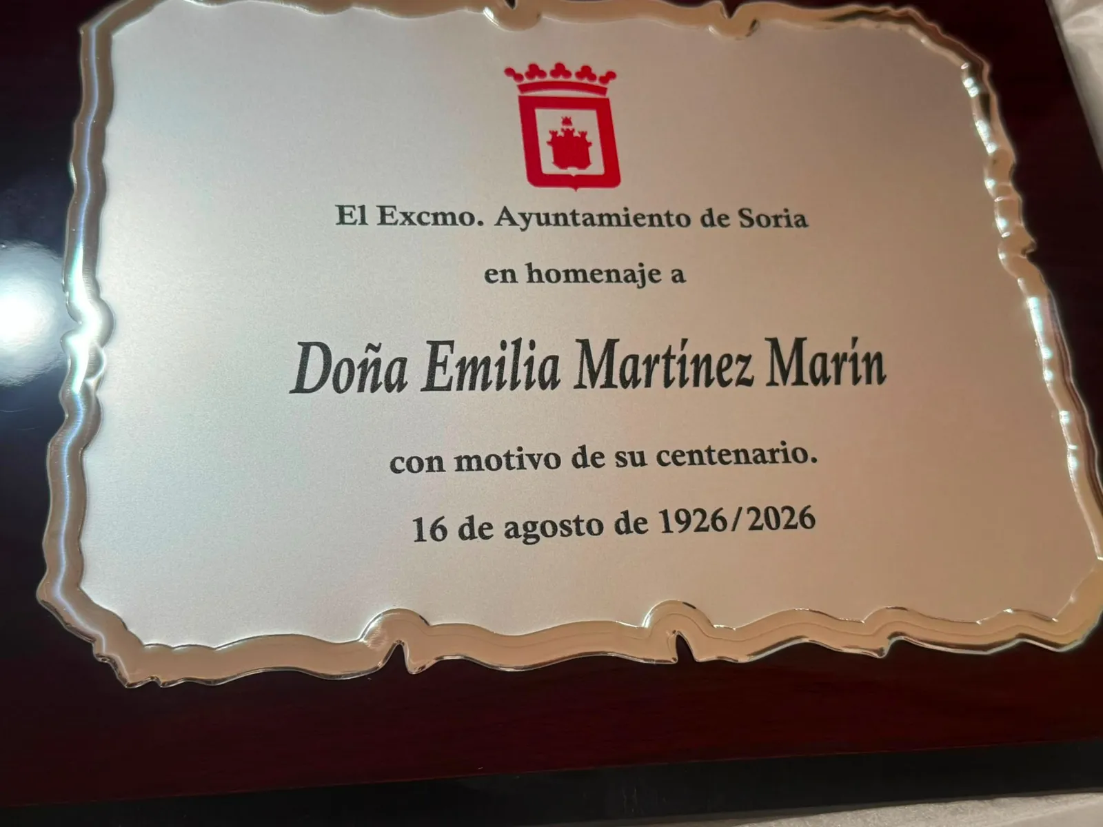La residencia GeroSoria de Fuentetoba celebra el siglo de vida de Emilia Martínez Marín