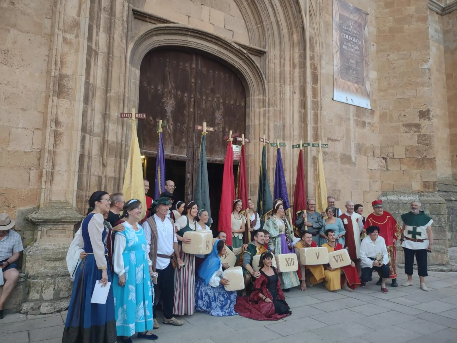 Berlanga de Duero viaja al siglo XVI para soplar las 500 velas de su Colegiata