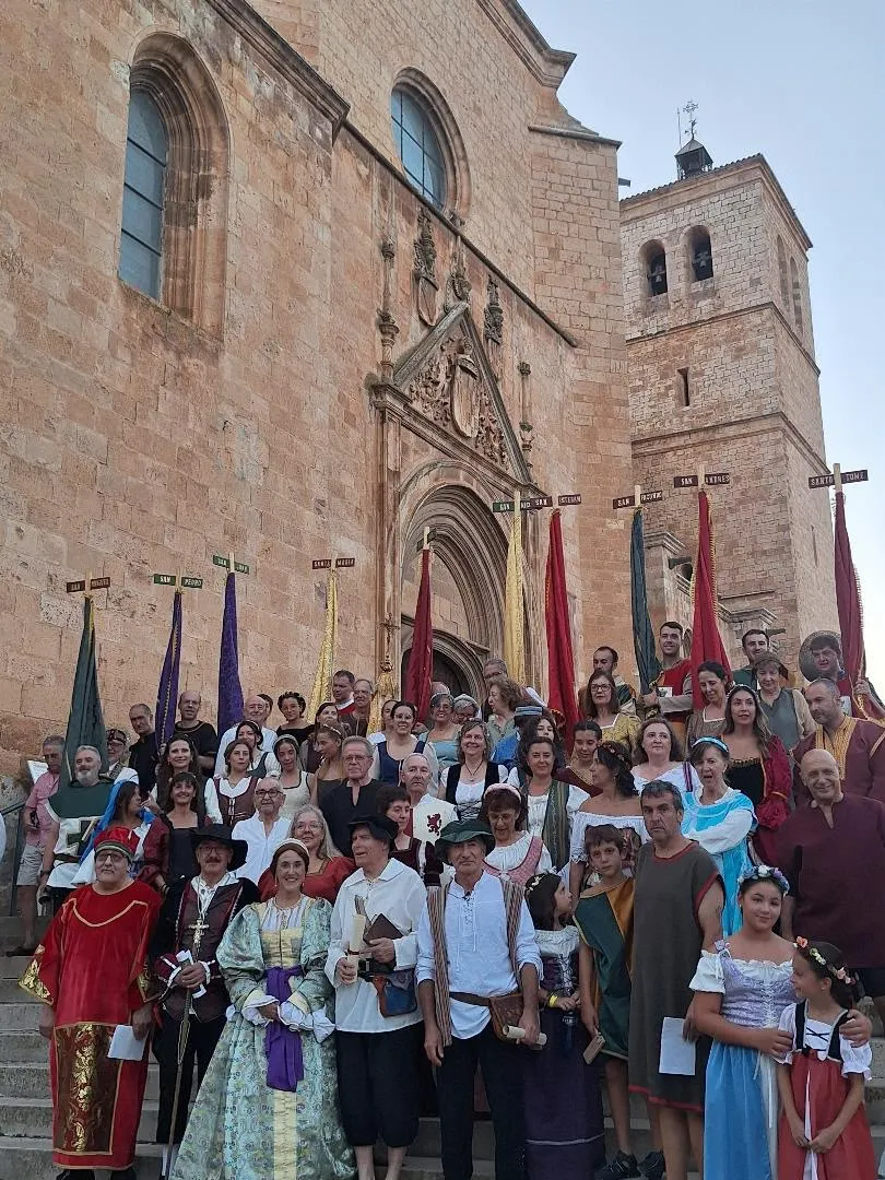 Representación teatralizada del V Centenario de la Colegiata de Berlanga de Duero. / Imagen: Javier L. Minchán