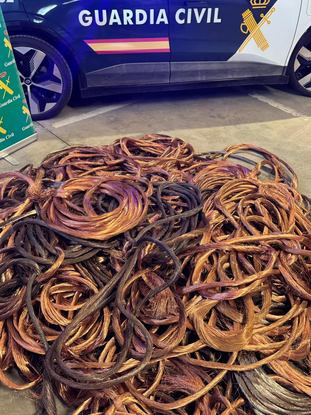 Foto 2 - La Guardia Civil detiene a tres personas con 900 kilos de cobre en Medinaceli