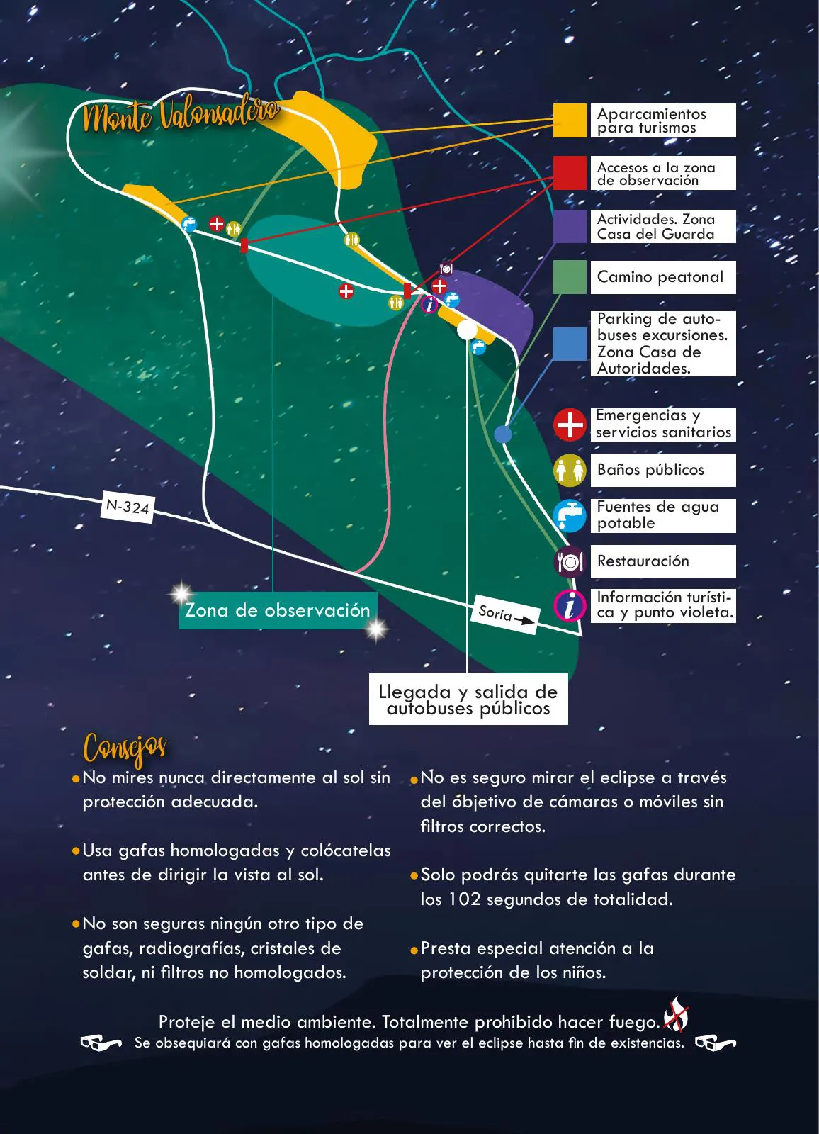 Foto 4 - Mapa y programa de actividades para ver el eclipse en Valonsadero (Soria) 