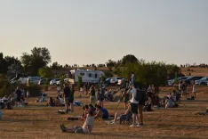 El Monte Valonsadero durante el Eclipse total del 12 de agosto. / Imagen: Ayto. Soria
