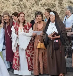 Representación teatralizada del V Centenario de la Colegiata de Berlanga de Duero. / Imagen: Javier L. Minchán