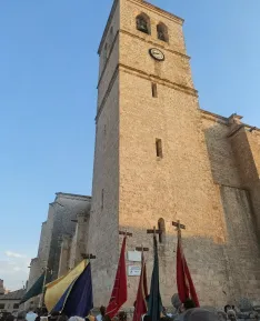 Representación teatralizada del V Centenario de la Colegiata de Berlanga de Duero. / Imagen: Javier L. Minchán