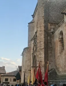 Representación teatralizada del V Centenario de la Colegiata de Berlanga de Duero. / Imagen: Javier L. Minchán