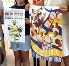 Una imagen de la presentación de los carteles este domingo. /AM