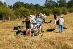 Grupo de daneses viajan a Valonsadero (Soria) para ver el eclipse total