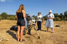 Grupo de daneses viajan a Valonsadero (Soria) para ver el eclipse total