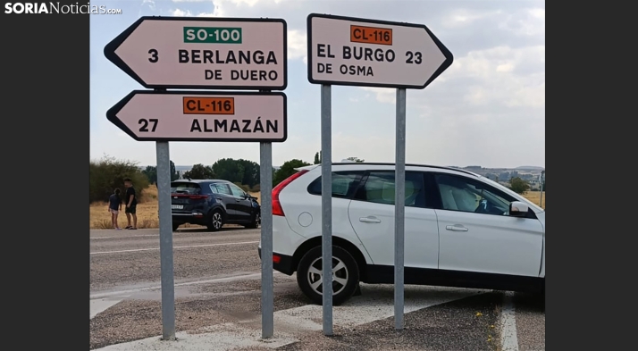 Una persona herida por accidente de tráfico en Berlanga 