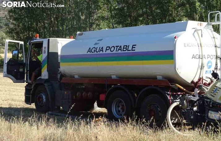 El consumo de agua en los pueblos de Soria dispara los repartos de la Diputación 