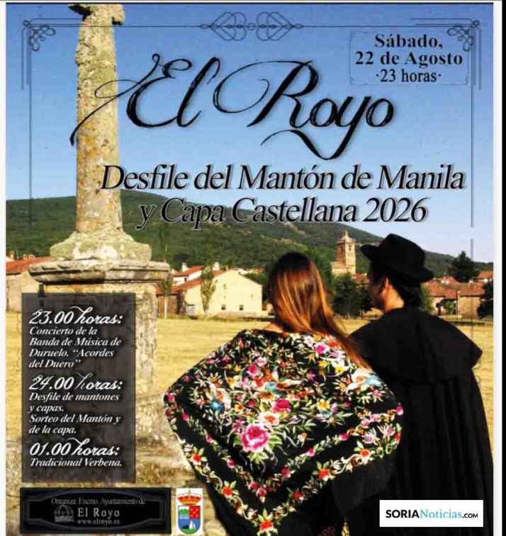 Mantones de Manila y capas castellanas regresan este sábado a El Royo