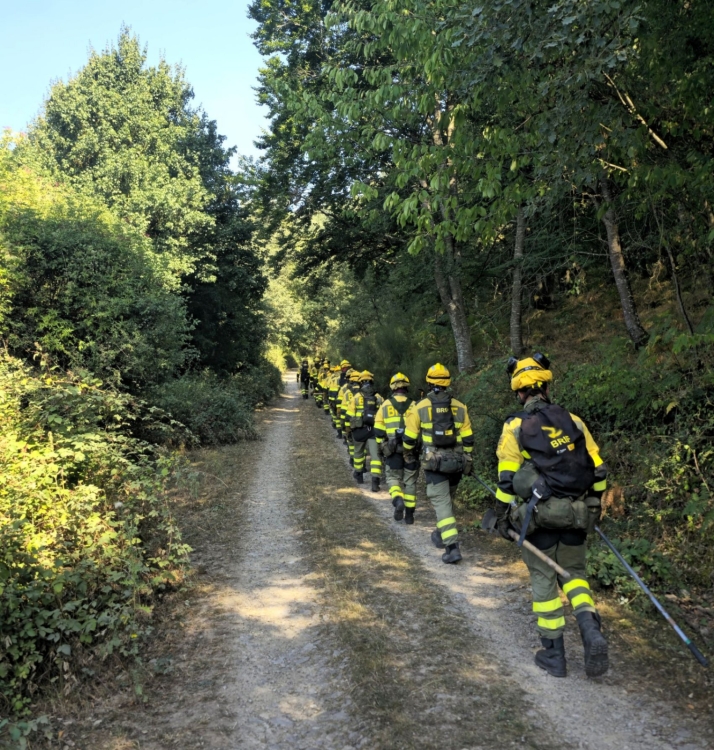 La BRIF de Lubia participa en la estabilización del incendio forestal de Ojacastro (La Rioja)