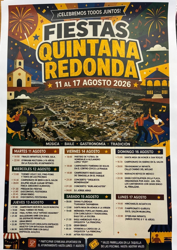 Música, tradición y eclipse: así serán las fiestas de Quintana Redonda