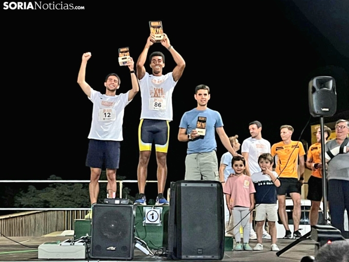 Eduardo Gómez y Belén Ucero, los mejores locales en la XII Carrera Monumental de Almazán