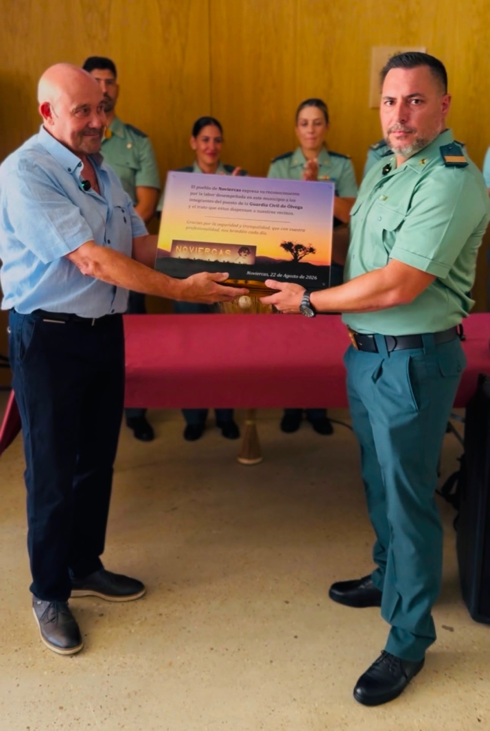 Noviercas dice gracias a la Guardia Civil de Ólvega