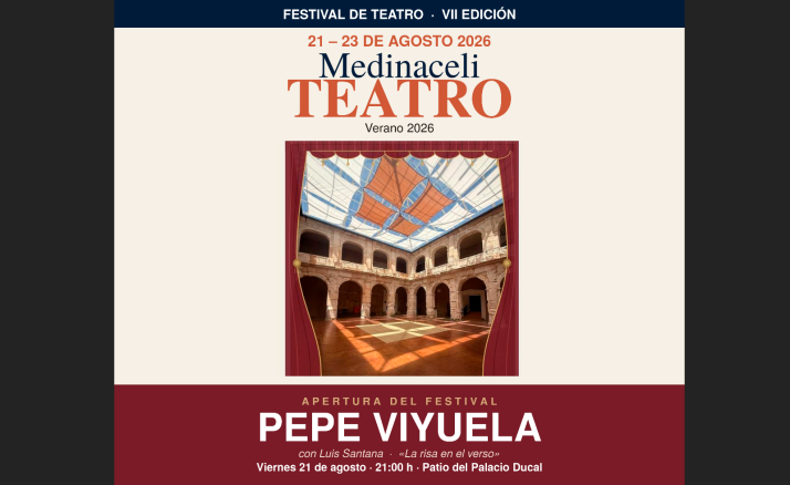 Pepe Viyuela abre este viernes el VII Festival Medinaceli Teatro