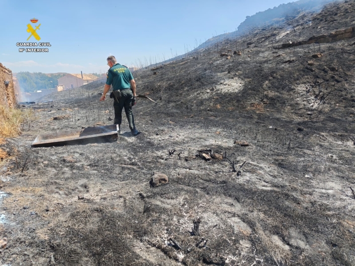 La Guardia Civil detiene a un varón por un delito de incidencia forestal por imprudencia grave