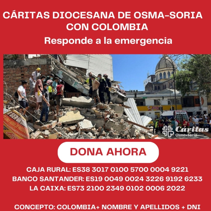 La Diócesis de Osma-Soria se solidariza con Colombia