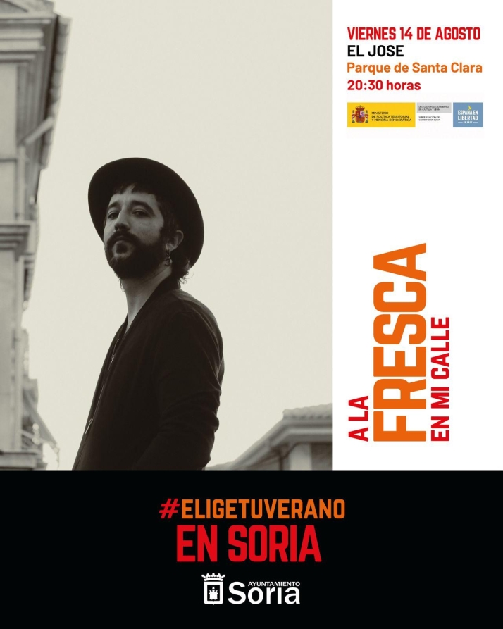 La música de El Jose llega gratis a Soria para celebrar los 50 años de libertad democrática
