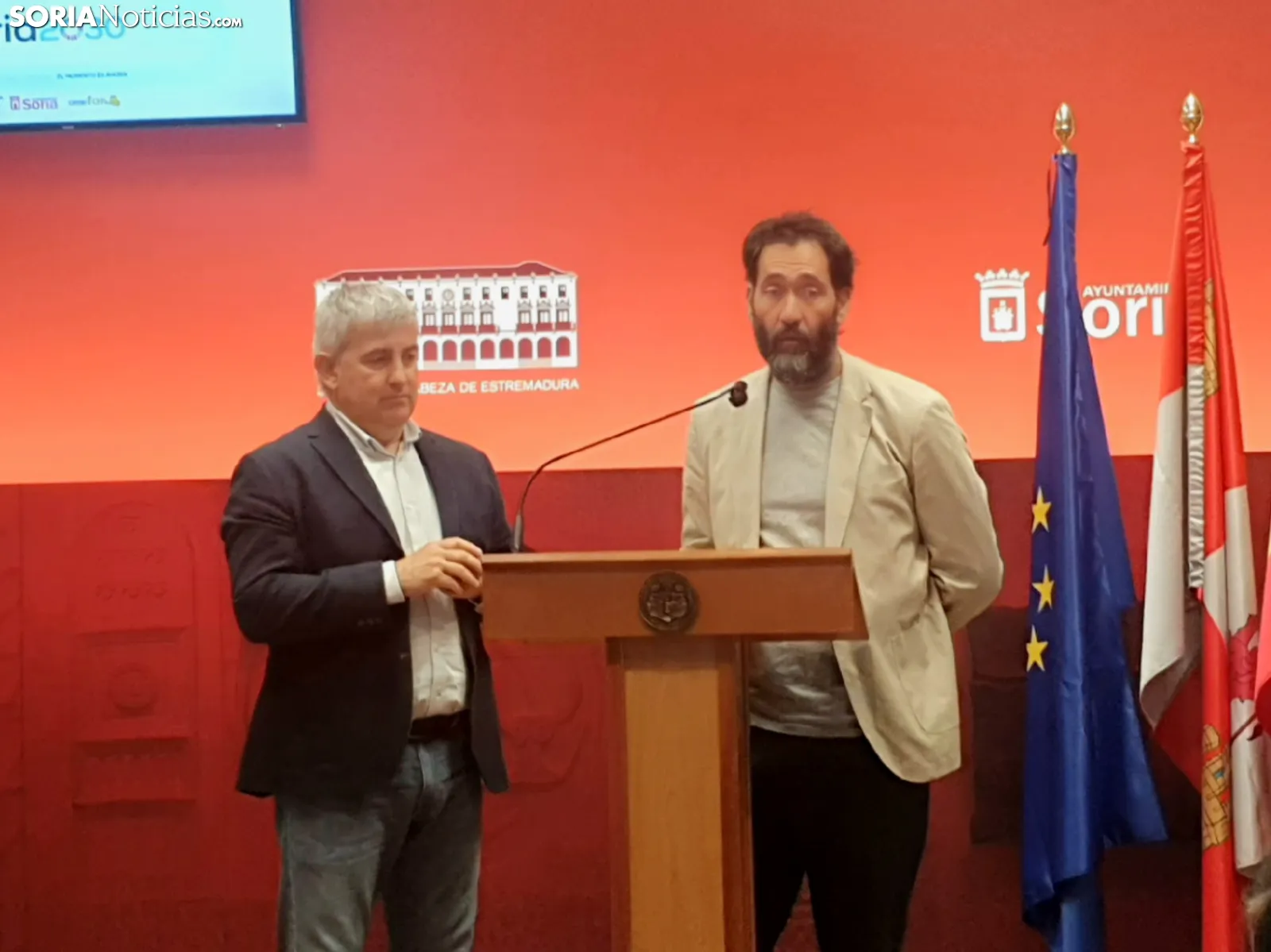 Javier Anton y Pablo Sabín durante la rueda de prensa | SN
