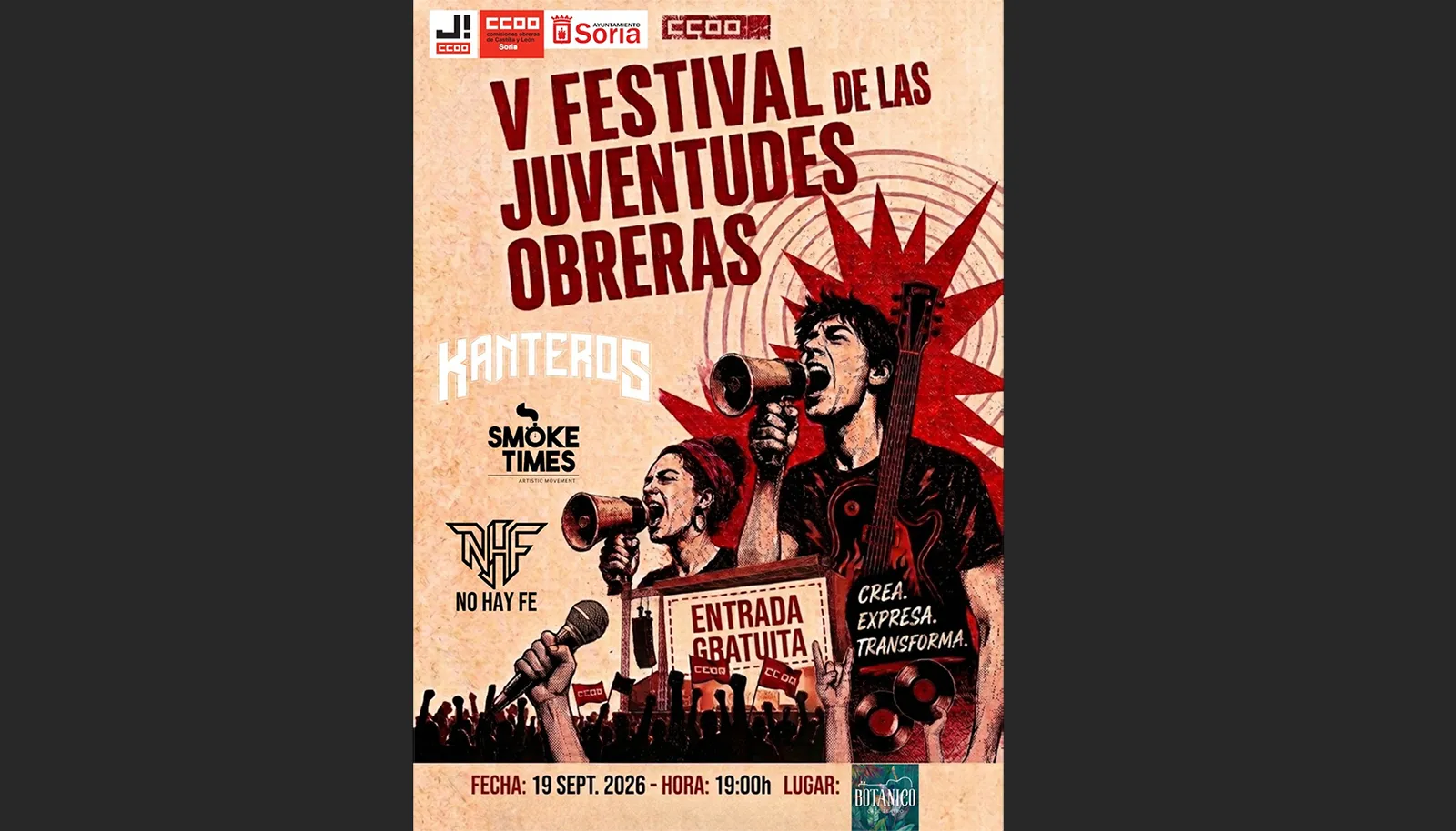 CCOO Juventud aúna música y reivindicación social en su quinto festival