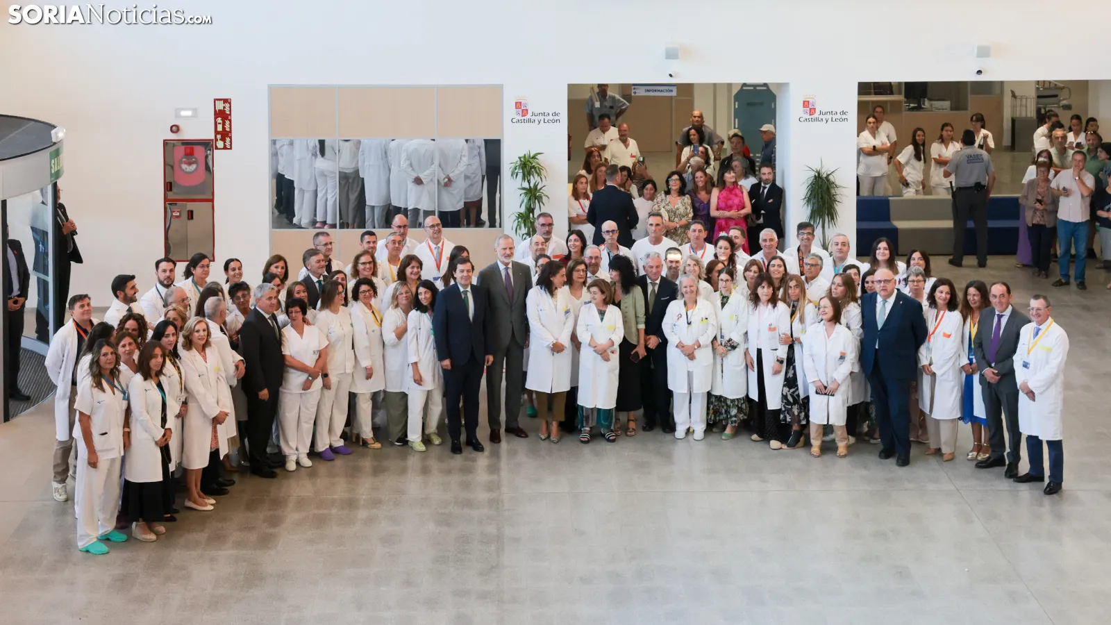 Visita Rey de España Felipe VI al Hospital de Santa Bárbara de Soria