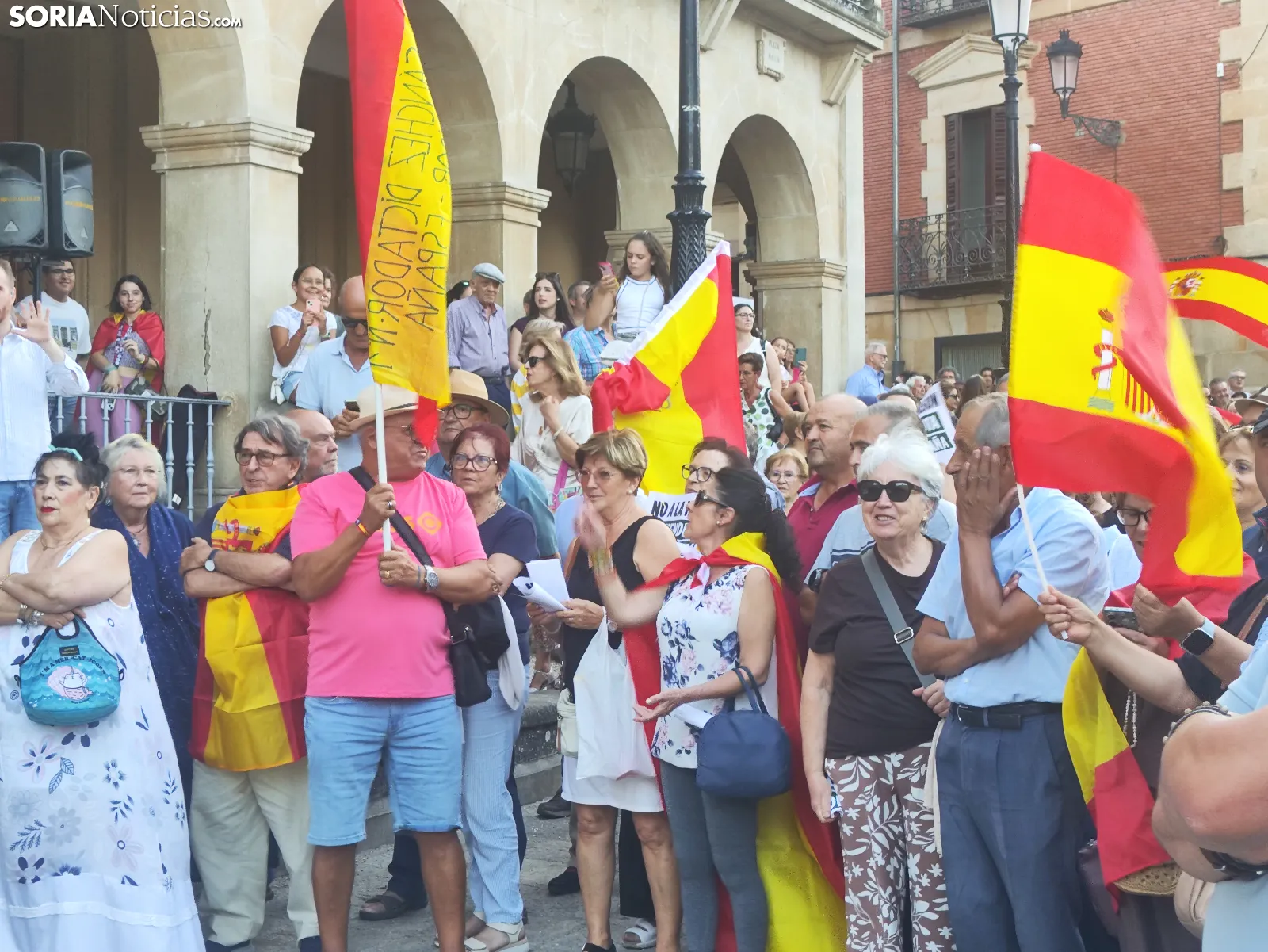 Manifestación de apoyo a Ceuta en Soria. 