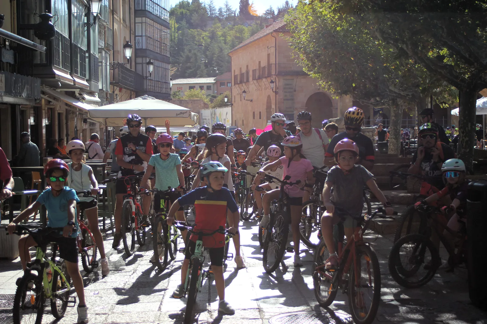 Las bicicletas invaden el centro de Soria