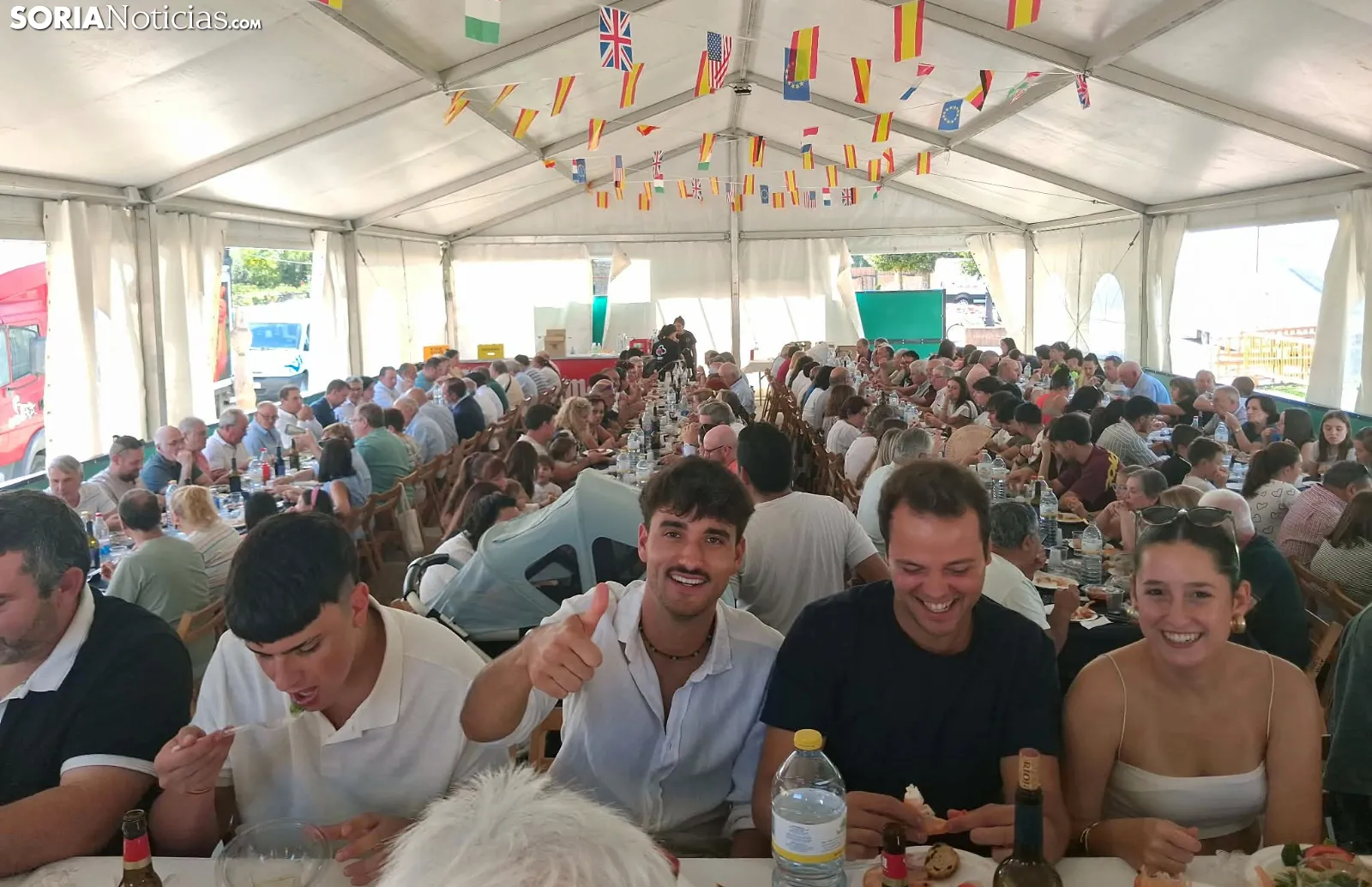 Una imagen de la comida popular este sábado. /SN
