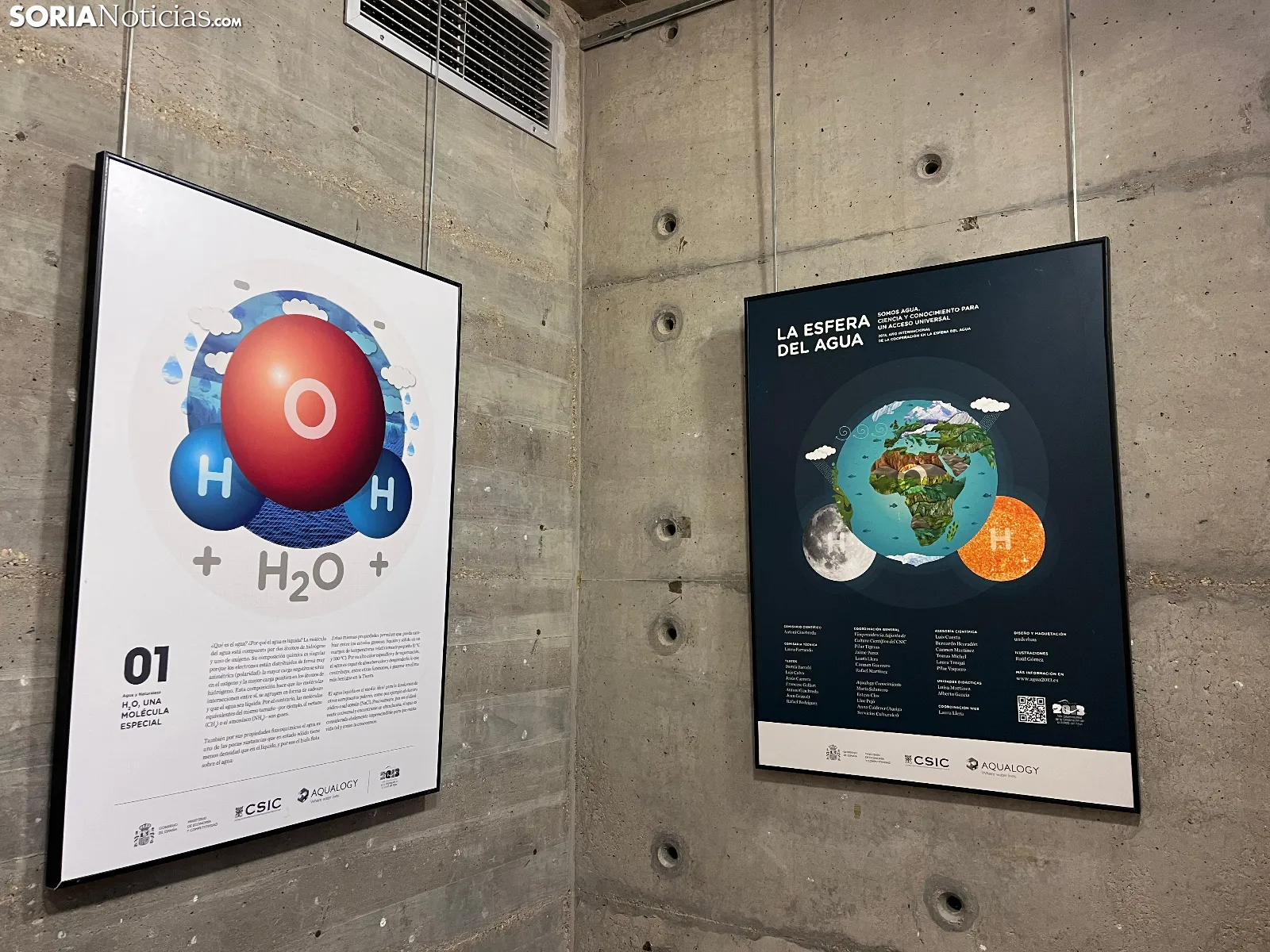 Exposición 'La esfera del Agua' en la Sala B del Palacio de la Audiencia. 