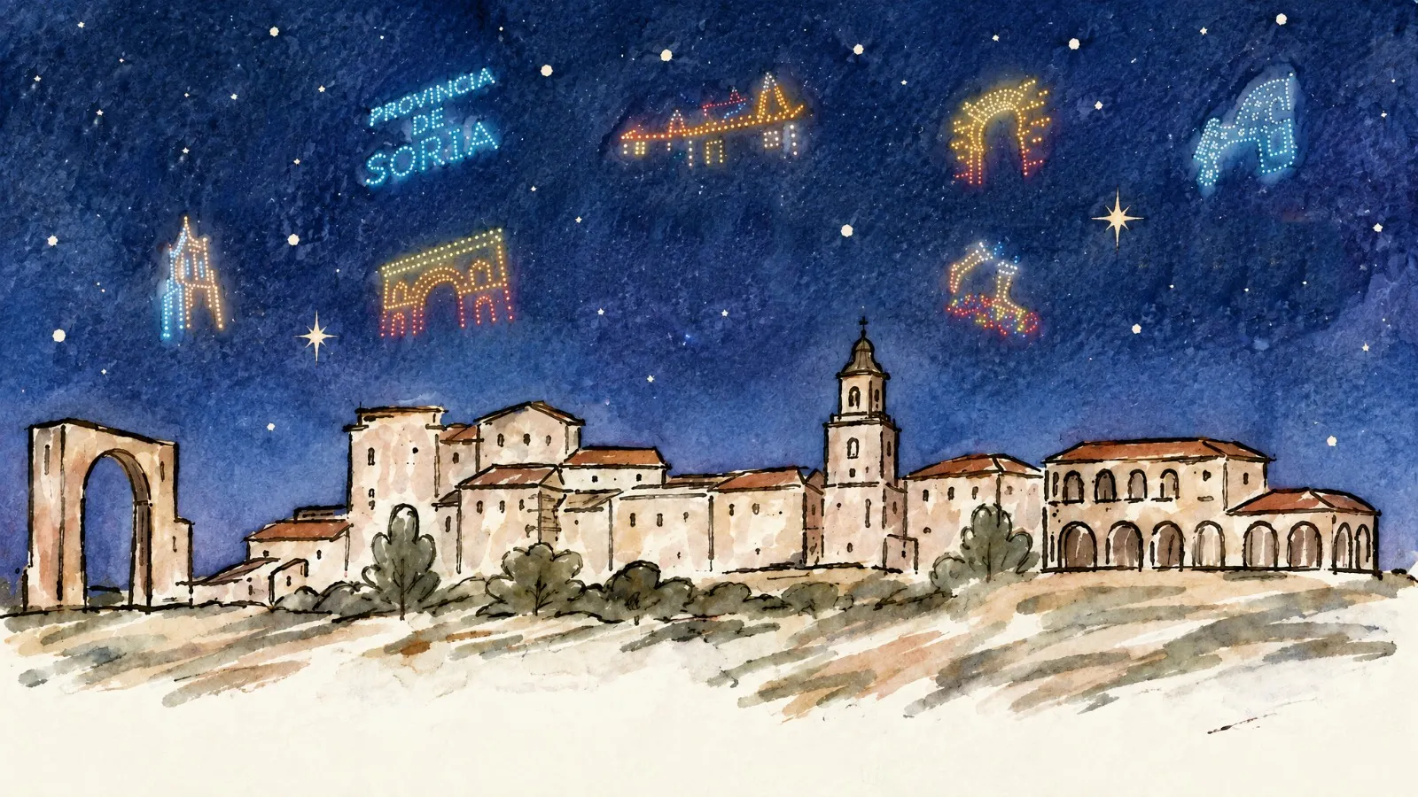 Así será la fiesta por el Día de la Provincia en Medinaceli: drones personalizados, comida, música, premios…
